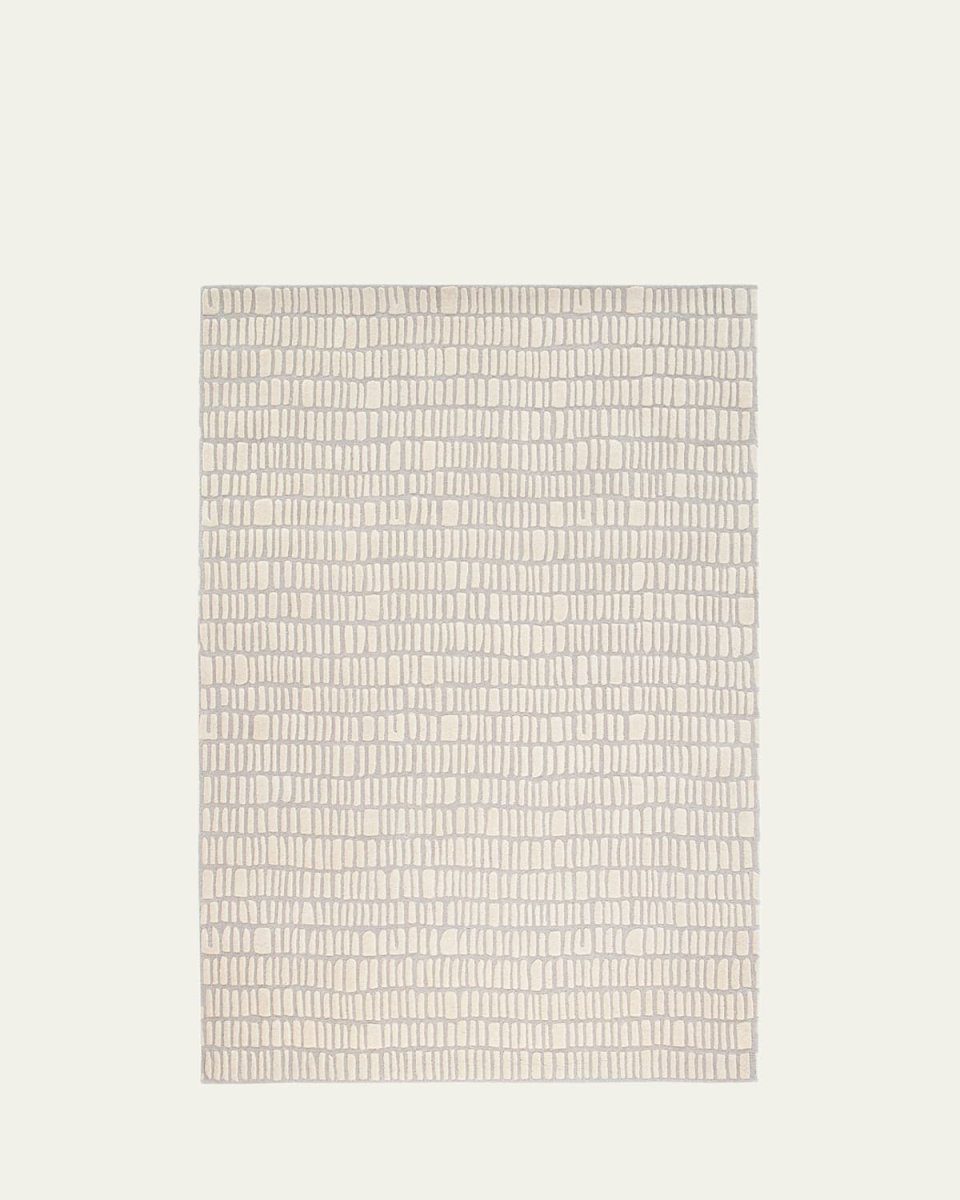 Roark Ivory Hand-Tufted Rug, 6' x 9'